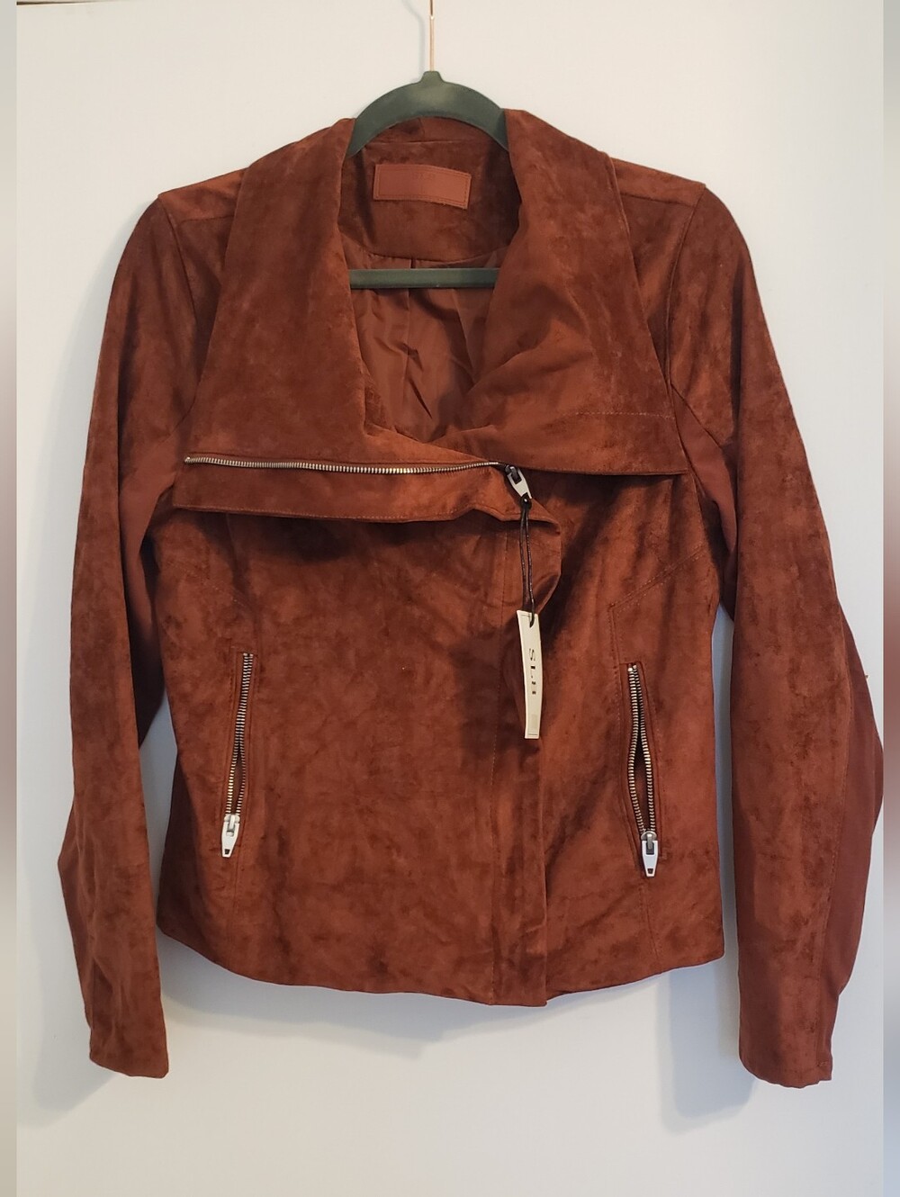 SL8 Rust Moto Asymmetrical Zip Jacket